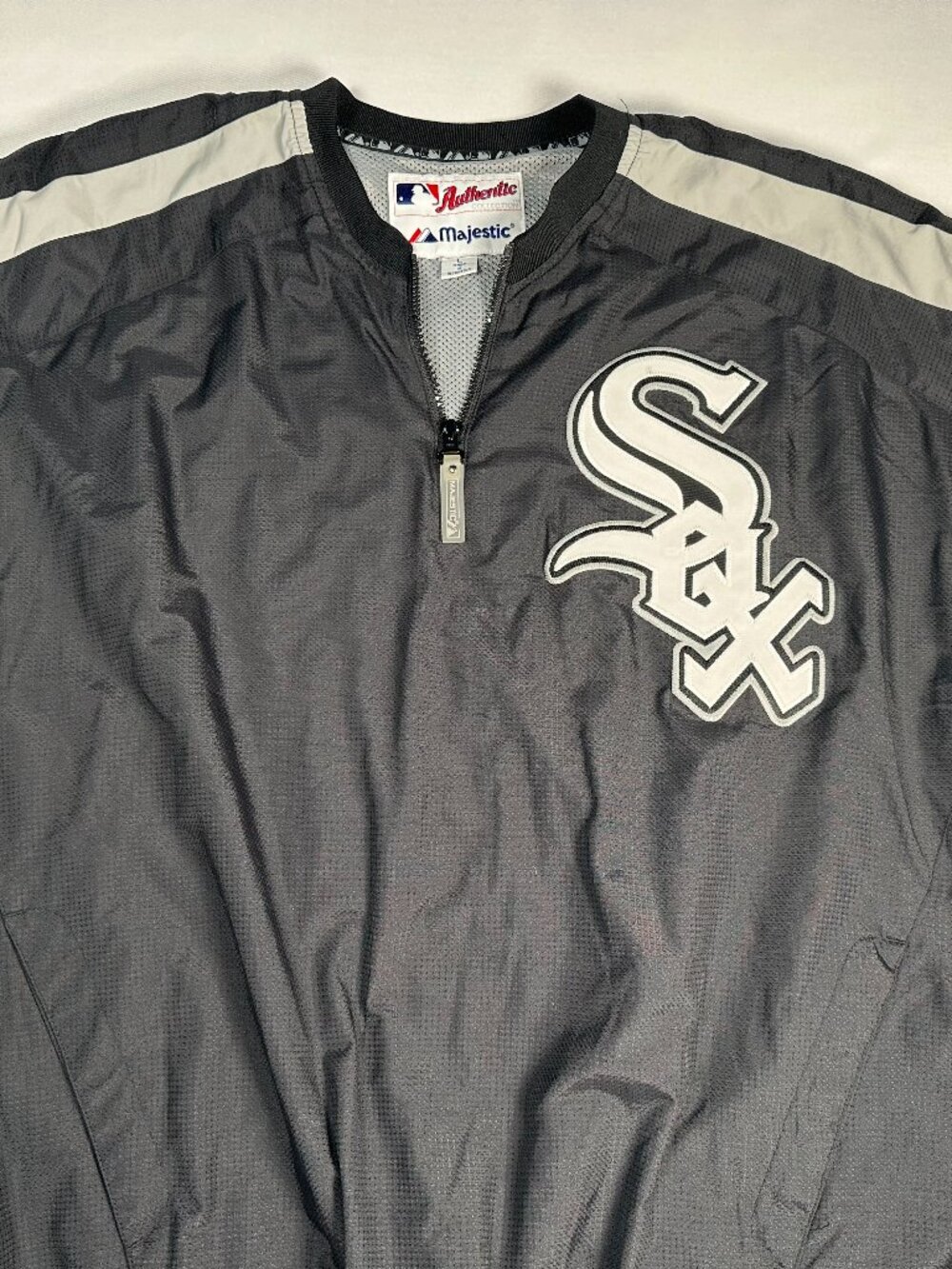 Vintage Majestic Authentic Chicago White Sox MLB Pullover Windbreaker Size L